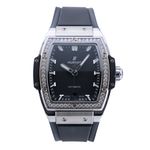 Hublot Spirit of Big Bang 665.NX.1170.RX.1204 (2021) - Zwart wijzerplaat 39mm Titanium (1/8)