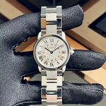 Cartier Ronde Solo de Cartier W6701004 (2024) - Zilver wijzerplaat 29mm Staal (1/1)