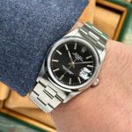 Rolex Oyster Perpetual Date 15200 (1993) - Zwart wijzerplaat 34mm Staal (2/8)