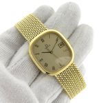 Omega Vintage 7285 (Unknown (random serial)) - Champagne dial 33 mm Yellow Gold case (8/8)