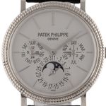 Patek Philippe Perpetual Calendar 5139G-001 (2013) - Silver dial 39 mm White Gold case (2/8)
