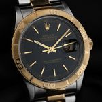 Rolex Datejust Turn-O-Graph 16263 (2002) - Black dial 36 mm Gold/Steel case (3/8)