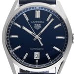 TAG Heuer Carrera Calibre 5 WBN2112.FC6504 (2025) - Blue dial 39 mm Steel case (1/7)