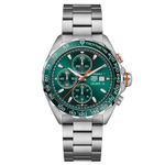 TAG Heuer Formula 1 CAZ201H.BA0876 (2024) - Groen wijzerplaat 44mm Staal (1/1)