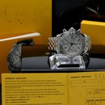 Breitling Chronomat Evolution A13356 (2008) - White dial 44 mm Steel case (3/8)