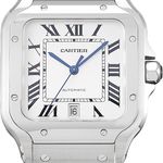 Cartier Santos WSSA0018 (2025) - Zilver wijzerplaat 40mm Staal (2/5)