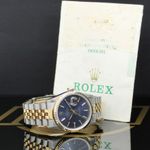 Rolex Datejust 36 16233 (1989) - Blue dial 36 mm Gold/Steel case (5/7)