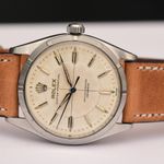 Rolex Oyster Perpetual 6565 (1955) - White dial 34 mm Steel case (6/16)