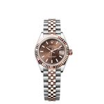 Rolex Lady-Datejust 279171 (2024) - Bruin wijzerplaat 28mm Staal (1/8)