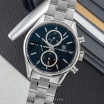 TAG Heuer Carrera Calibre 1887 CAR2110 (2010) - Black dial 41 mm Steel case (1/8)