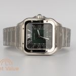 Cartier Santos WSSA0062 (2025) - Groen wijzerplaat 40mm Staal (2/2)