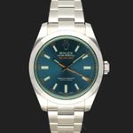 Rolex Milgauss 116400GV (2020) - Blue dial 40 mm Steel case (3/8)