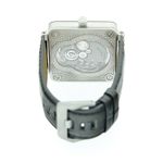 Bell & Ross BR 01 BR01-SKULL-SK-FLD (2024) - Zilver wijzerplaat 47mm Staal (4/4)