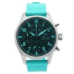 IWC Pilot Chronograph IW388108 (2022) - Zwart wijzerplaat 41mm Titanium (1/6)