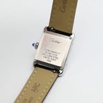 Cartier Tank WSTA0042 (2022) - White dial 30 mm Steel case (7/8)