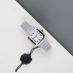 Cartier Santos WSSA0029 (2026) - Silver dial 35 mm Steel case (2/8)