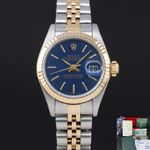 Rolex Lady-Datejust 79173 (2002) - Blue dial 26 mm Gold/Steel case (1/8)