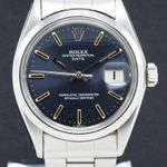 Rolex Oyster Perpetual Date 1500 (1970) - Blauw wijzerplaat 34mm Staal (1/7)