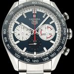 TAG Heuer Carrera Heuer-02T CBN2A1E.BA0643 (2021) - Blue dial 44 mm Steel case (1/8)