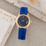 Rolex Lady-Datejust 6917 (1975) - Blue dial 26 mm Yellow Gold case (1/8)