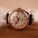 Patek Philippe Annual Calendar 5035R (1997) - Wit wijzerplaat 37mm Roodgoud (3/8)