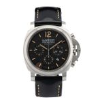 Panerai Luminor Chrono PAM00356 (2012) - Zwart wijzerplaat 44mm Staal (1/4)