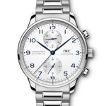 IWC Portuguese Chronograph IW371617 (2024) - Zilver wijzerplaat 41mm Staal (1/1)