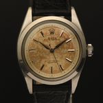 Rolex Oyster Perpetual 6580 (1955) - Zilver wijzerplaat 34mm Staal (1/8)