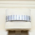 Cartier Santos Galbée 1567 (2001) - White dial 24 mm Gold/Steel case (6/8)