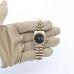 Rolex Lady-Datejust 69173 (Onbekend (willekeurig serienummer)) - Zwart wijzerplaat 26mm Goud/Staal (4/6)