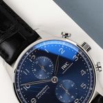 IWC Portuguese Chronograph IW371606 (2024) - Blue dial 41 mm Steel case (2/7)