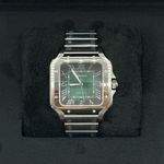 Cartier Santos WSSA0062 (2024) - Green dial 39 mm Steel case (5/8)