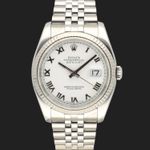 Rolex Datejust 36 116234 (2005) - Wit wijzerplaat 36mm Staal (3/8)