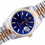 Rolex Datejust 36 16233 (1993) - Blue dial 36 mm Gold/Steel case (1/8)