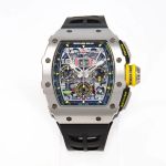 Richard Mille RM 011 RM11-03 Ti (2020) - Transparent dial 51 mm Titanium case (3/8)