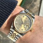 Rolex Datejust 36 16233 (1995) - Gold dial 36 mm Gold/Steel case (2/8)