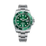 Rolex Submariner Date 116610LV (2018) - Groen wijzerplaat 40mm Staal (1/8)