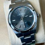 Rolex Oyster Perpetual 39 114300 (2017) - Grijs wijzerplaat 39mm Staal (1/7)