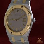 Audemars Piguet Royal Oak Lady 56175 (Unknown (random serial)) - Grey dial 33 mm Gold/Steel case (3/8)