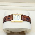 Cartier Tank Vermeil 5057001 (1989) - Yellow dial 20 mm Silver case (3/8)