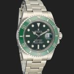 Rolex Submariner Date 116610LV (2016) - Green dial 40 mm Steel case (4/8)