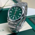 Rolex Oyster Perpetual 41 124300 (2024) - Groen wijzerplaat 41mm Staal (3/7)