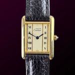 Cartier Tank 366001 (1990) - White dial 20 mm Gold/Steel case (1/8)