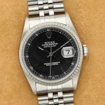 Rolex Datejust 36 16234 (2002) - Zwart wijzerplaat 36mm Staal (1/8)
