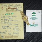 Rolex Lady-Datejust 69138 (1988) - Champagne wijzerplaat 26mm Geelgoud (2/8)