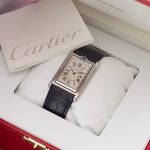 Cartier Tank 2390 (Unknown (random serial)) - White dial 25 mm Steel case (7/8)