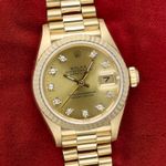 Rolex Lady-Datejust 69178 (1986) - Champagne dial 26 mm Yellow Gold case (1/8)