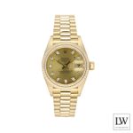 Rolex Lady-Datejust 69178 (1986) - Champagne dial 26 mm Yellow Gold case (6/8)