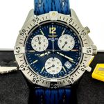 Breitling Colt Chronograph A53035 (Unknown (random serial)) - Blue dial 38 mm Steel case (1/8)