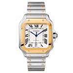 Cartier Santos W2SA0009 (2024) - Zilver wijzerplaat 48mm Goud/Staal (1/1)